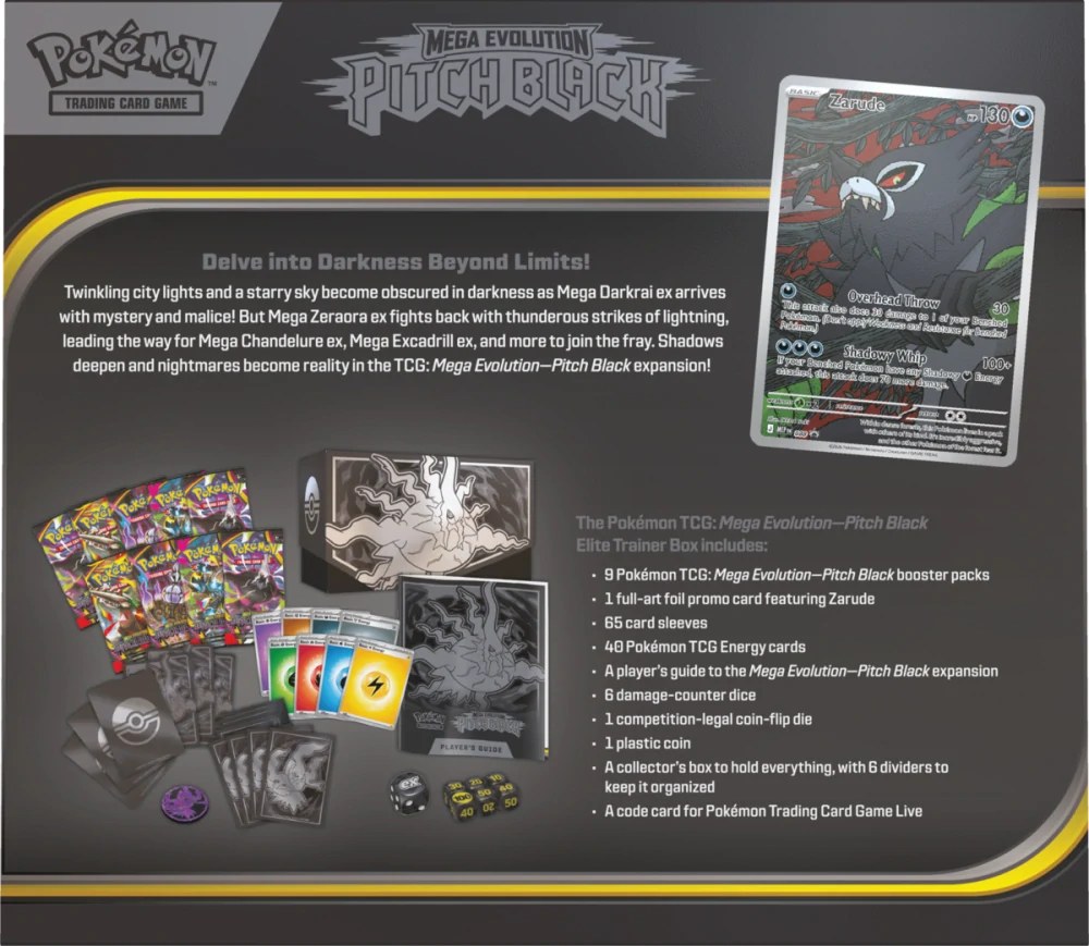 Pokémon TCG: Mega Evolution Pitch Black - Elite Trainer Box