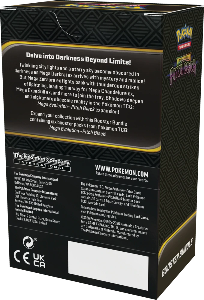 Pokémon TCG: Mega Evolution Pitch Black - Booster Bundle (6 boosterů)