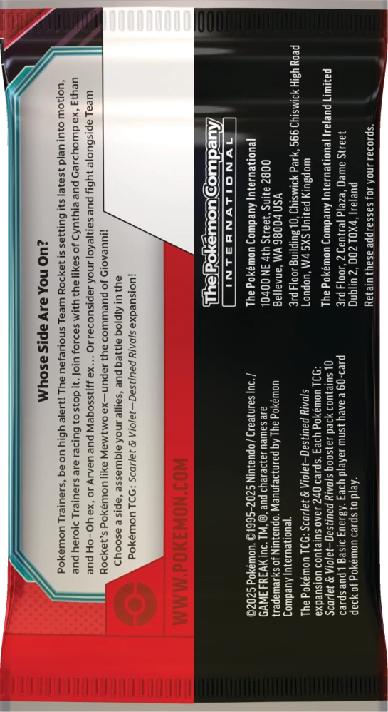 Pokémon Destined rivals booster box II. jakost